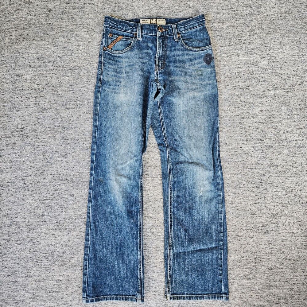Ariat M5 Legacy Stretch Straight Fit Jeans Men’s 29x32 Durham #1 Distressed
